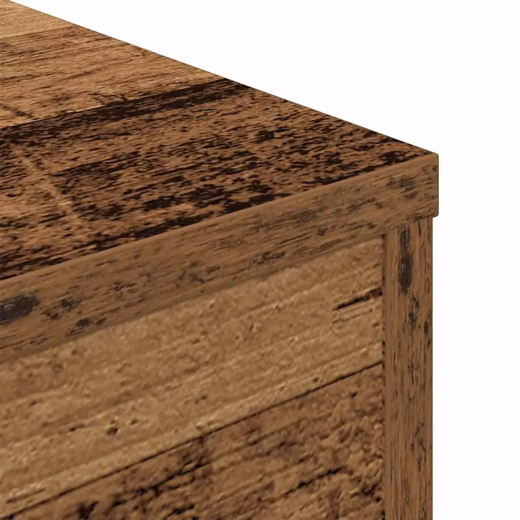 Berkfield Home Rustic Brown Square Coffee Table with Lift Mechanism, W/D/H: 55 x 55 x 30 cm – 4