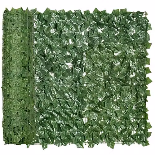 Outsunny Artificial Hedge Privacy Screen, Green, W: 300 cm, H: 100 cm