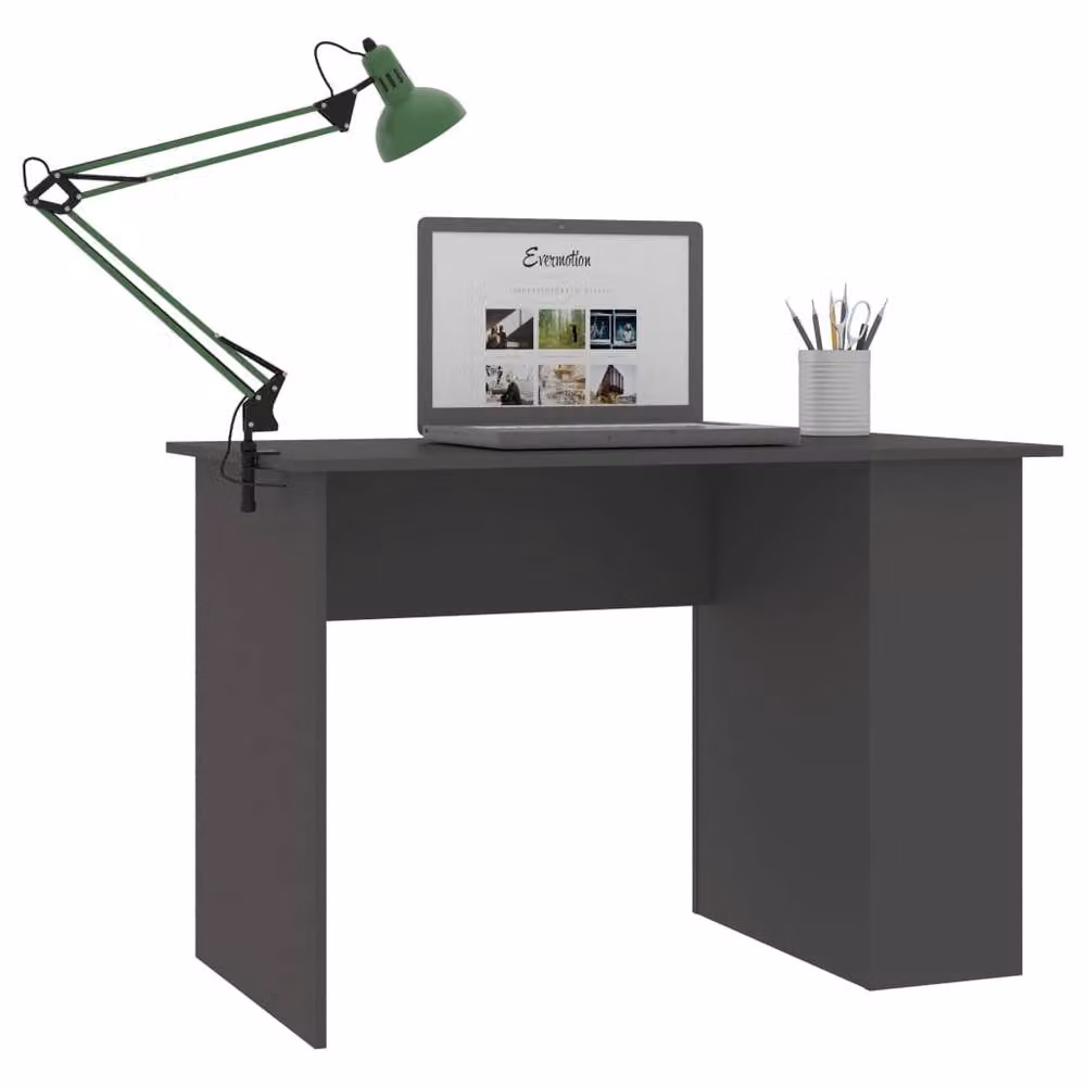 Berkfield Home Grey Computer Desk in Engineered Wood, W/D/H: 110 x 60 x 73 cm – 3