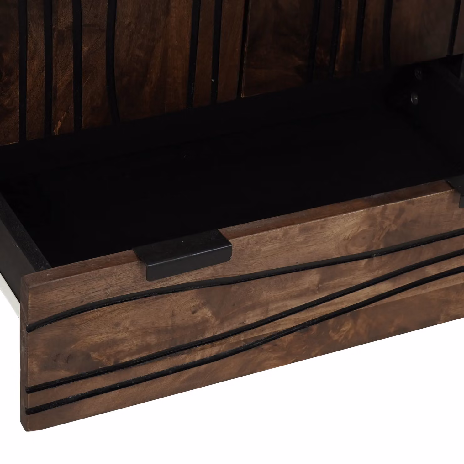 Berkfield Home Modern Mango Wood Highboard in Brown, W/D/H: 60 x 33.5 x 100 cm – 4