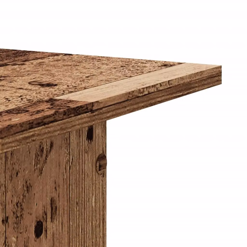 Berkfield Home Set of 2 Rustic Brown Engineered Wood Plant Stands, W/D/H: 30 x 30 x 40 cm – 5