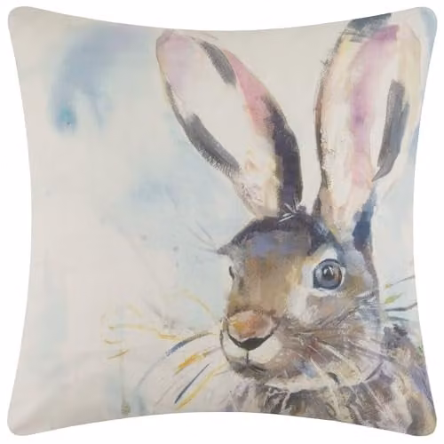 Voyage Maison Harriet Hare Outdoor Cushion, Multicolour and Blue, W/D/H: 43 x 43 x 43 cm – 1