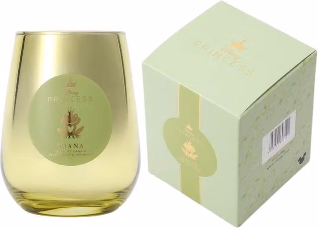 Disney Princess Tiana Inspired Waterlily & Oakmoss Scented Candle in Green