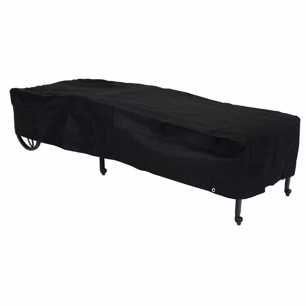Charles Bentley Deluxe Waterproof Sun Lounger Cover, Black, W/D/H: 205 x 80 x 35 cm – 1