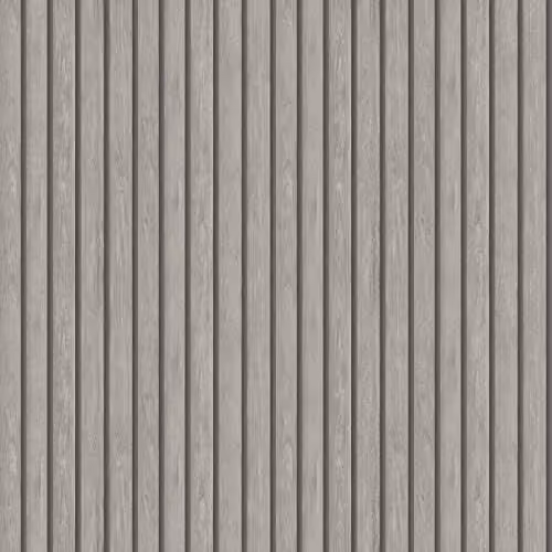 Holden Decor Grey Wood Slat Abstract Striped Washable Wallpaper Roll