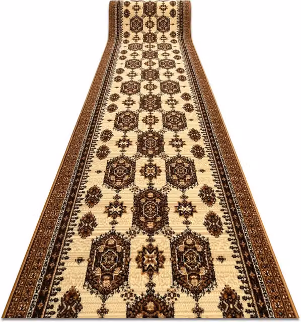 RugsX Bcf Zegary Oriental Runner in Beige, W/L: 100 x 300 cm