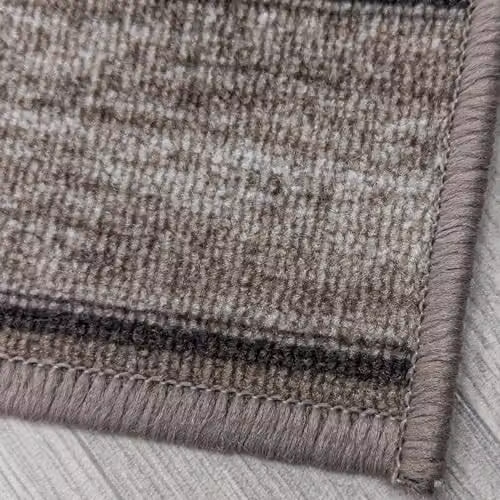 runrug Loop Pile Hallway Runner Rug in Brown, W/D/H: 360 x 66 x 0.54 cm – 3