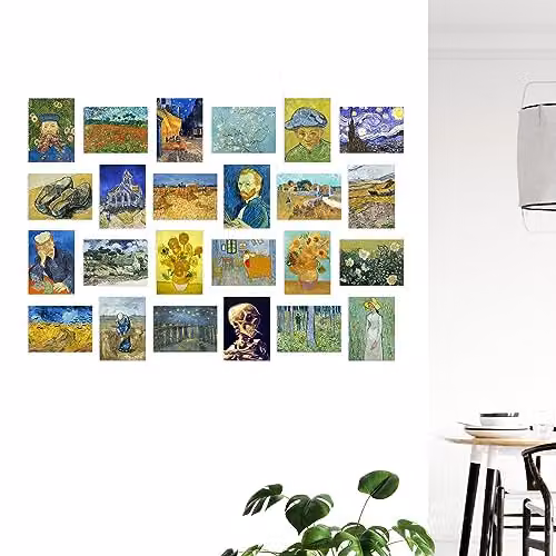 Artery8 50 Piece Vincent Van Gogh Aesthetic Collage Kit Multicolour Paper Art Prints, W/H: 15 x 10 cm – 3