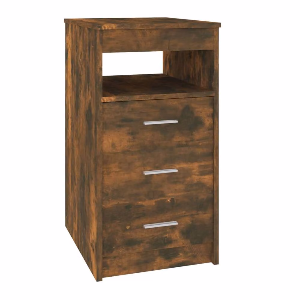 Berkfield Home Stylish Drawer Cabinet in Smoked Oak Brown, W/D/H: 40 x 50 x 76 cm – 2