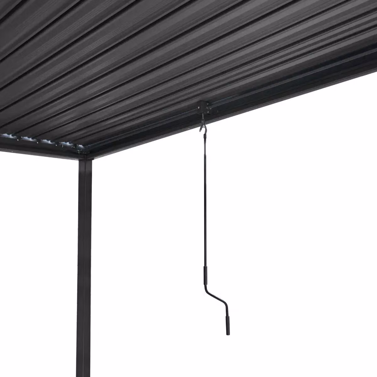 Monstershop Anthracite Aluminium Pergola in Grey, W: 300 cm, D: 300 cm, H: 250 cm – 7