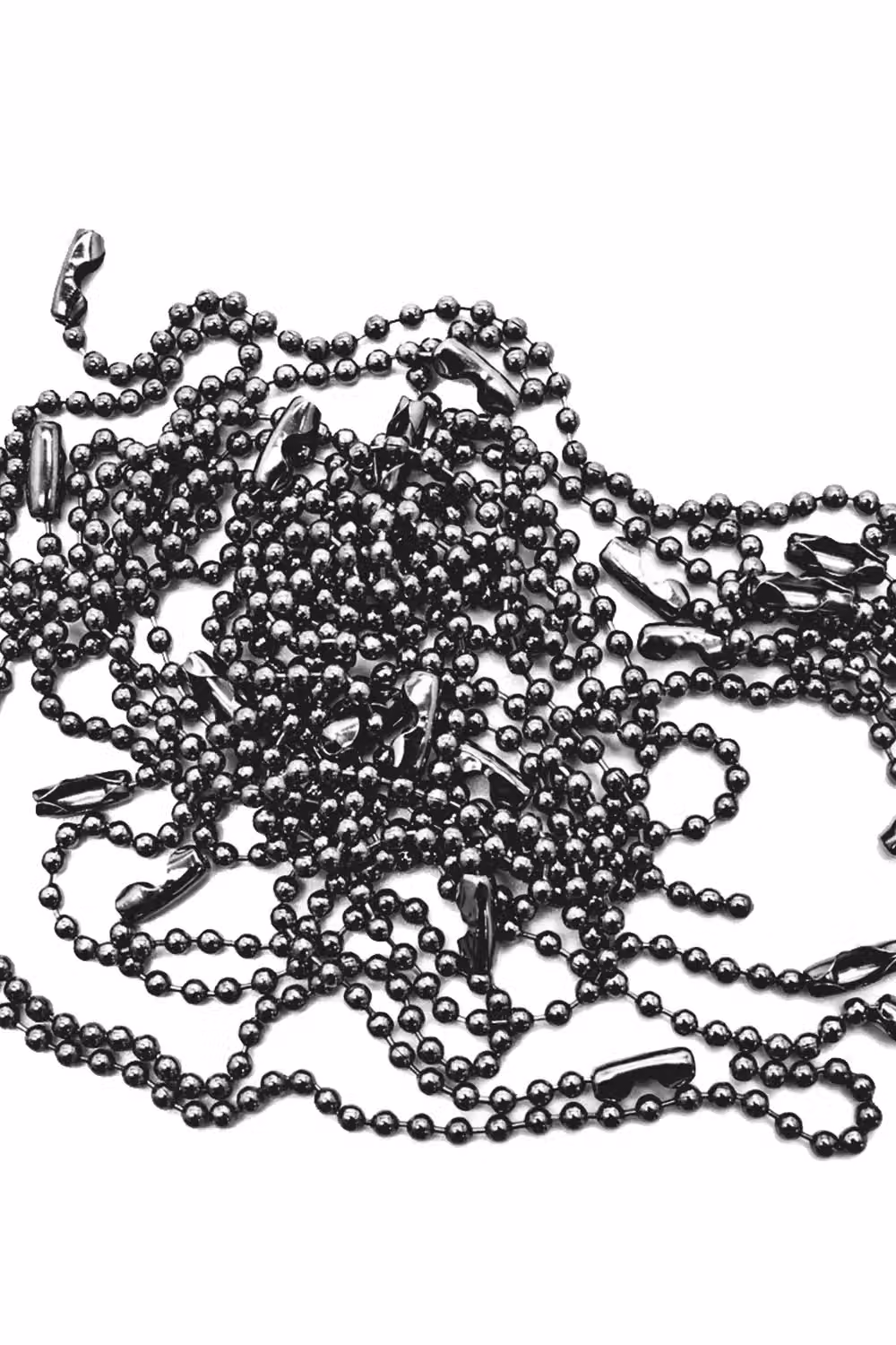 Neel Blue Dark Grey Metal Ball Bead Tag Chain, 15 cm, 100 Pieces – 2