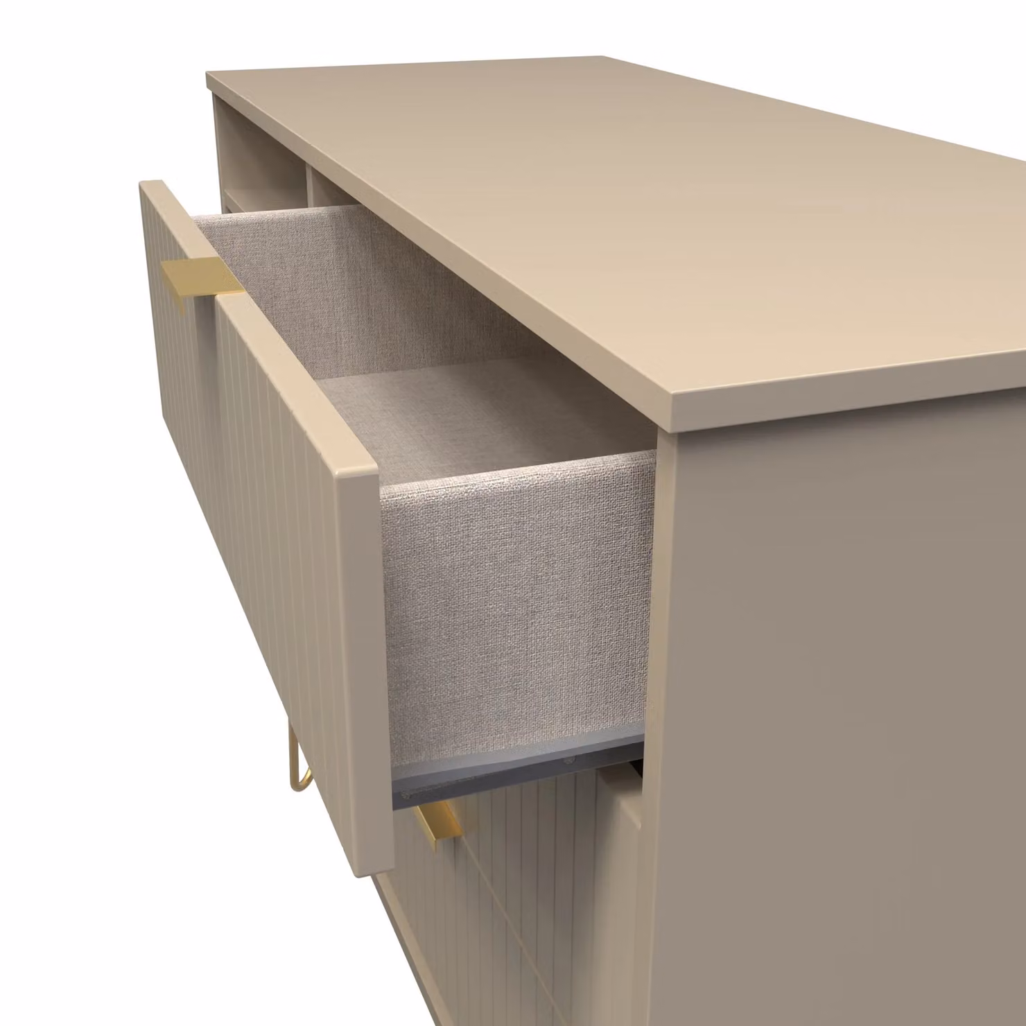 2 U Bexley Ready Assembled 3 Drawer TV Unit in Light Brown – 4