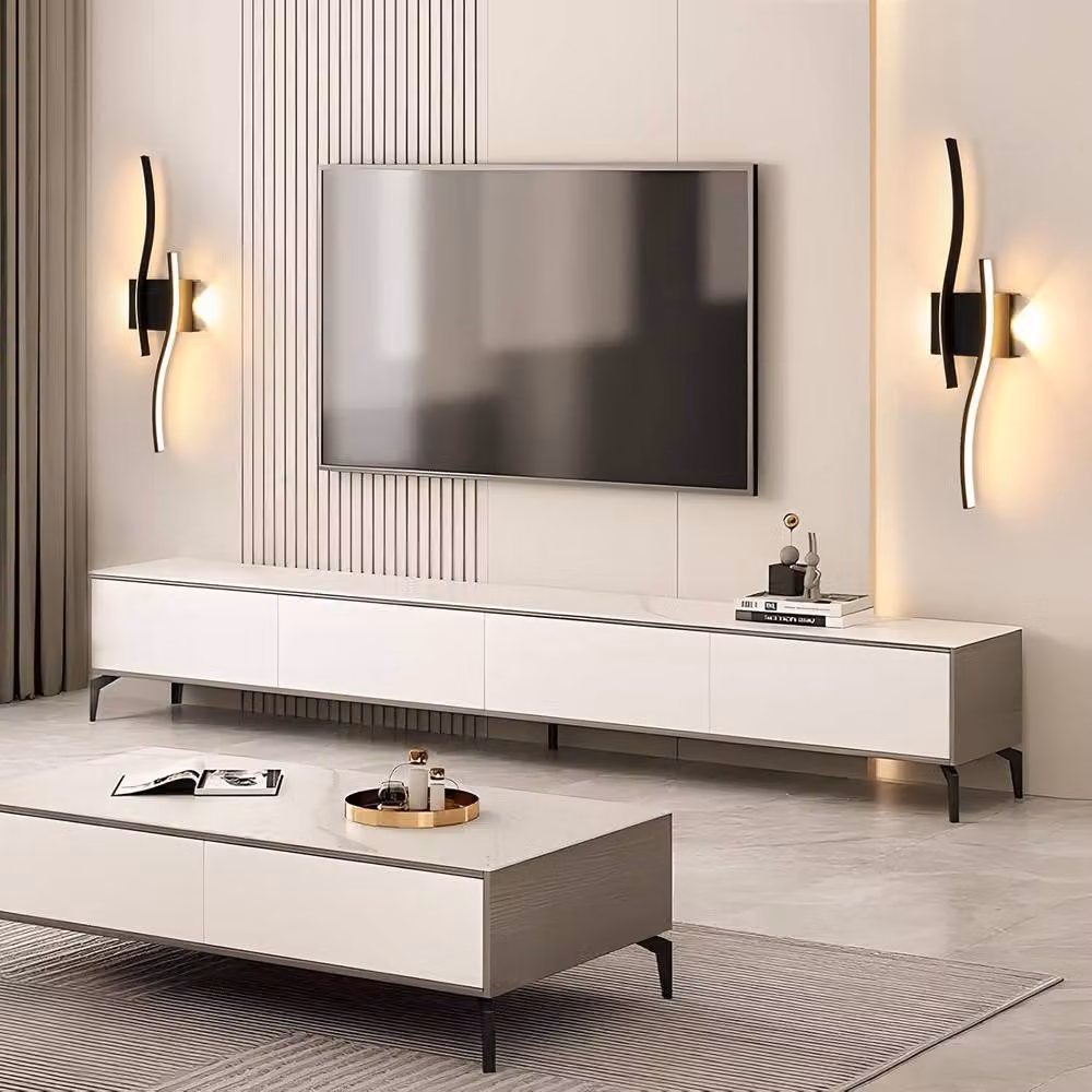 COMELY Modern Black LED Indoor Wall Lights with Warm White Up and Down Lighting – 3