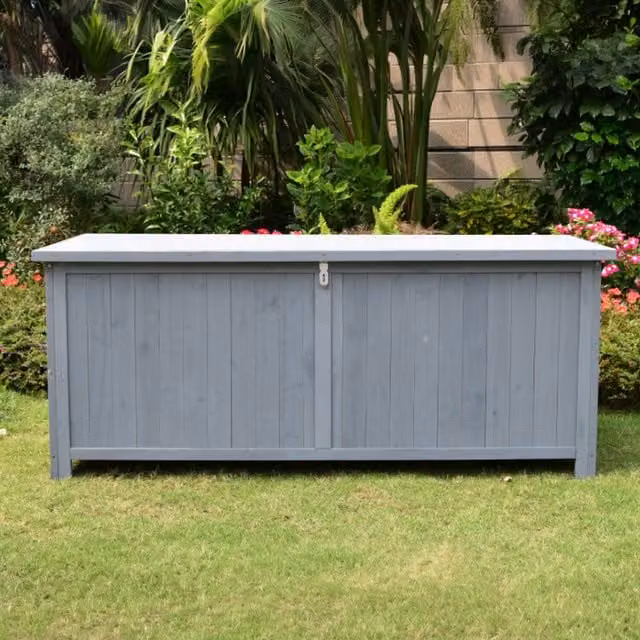 Jack Stonehouse Modern Grey Wooden Garden Storage Unit