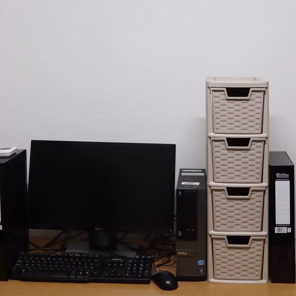 FLAVORA Mushroom 4 Drawer Storage Tower Unit in Grey Rattan Style W: 50 cm, D: 50 cm, H: 50 cm – 3