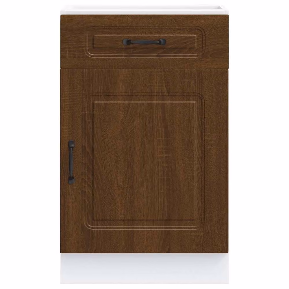 Berkfield Home Kalmar Kitchen Base Cabinet in Brown Oak Engineered Wood – 3