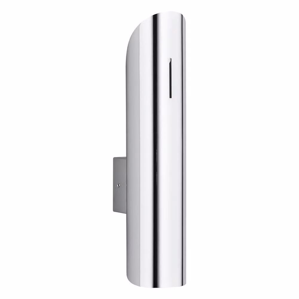 Netlighting Akron Up & Down Modern Wall Lamp in Chrome and Grey – 2