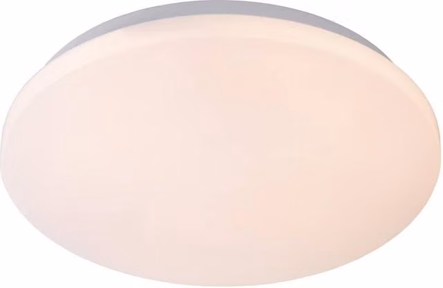 Netlighting Otis Modern Flush Ceiling Light, White, Diameter: 34 cm, 24W LED, 3000K Warm White