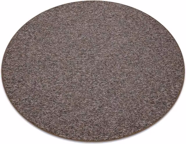 RugsX Superstar Round Rug in Brown, Diameter: 133 cm