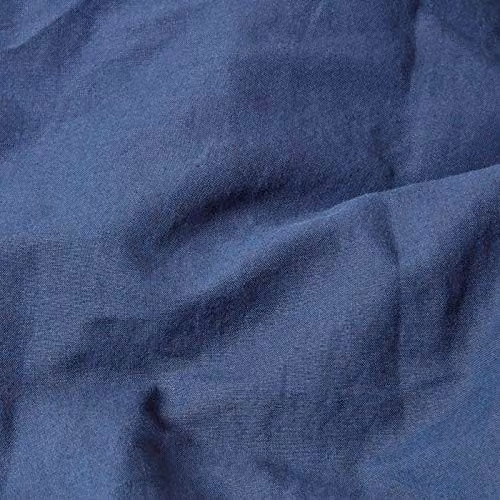 Homescapes European Linen and Combed Cotton Pillowcase, Blue/Green, W/D/H: 40 x 40 x 40 cm – 3