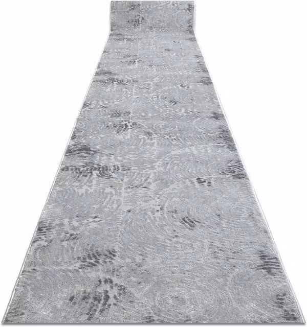 RugsX Structural Mefe Grey Abstract Modern Runner, W: 150 cm, L: 320 cm