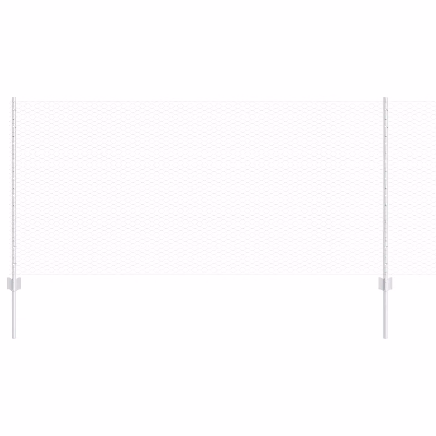 Berkfield Home 10-Piece Galvanised Steel U-Channel Fence Posts in Silver, Height: 100 cm – 2