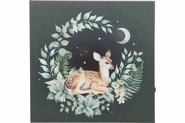 KDMD Fawn Light Up Canvas Plaque in Brown – 2