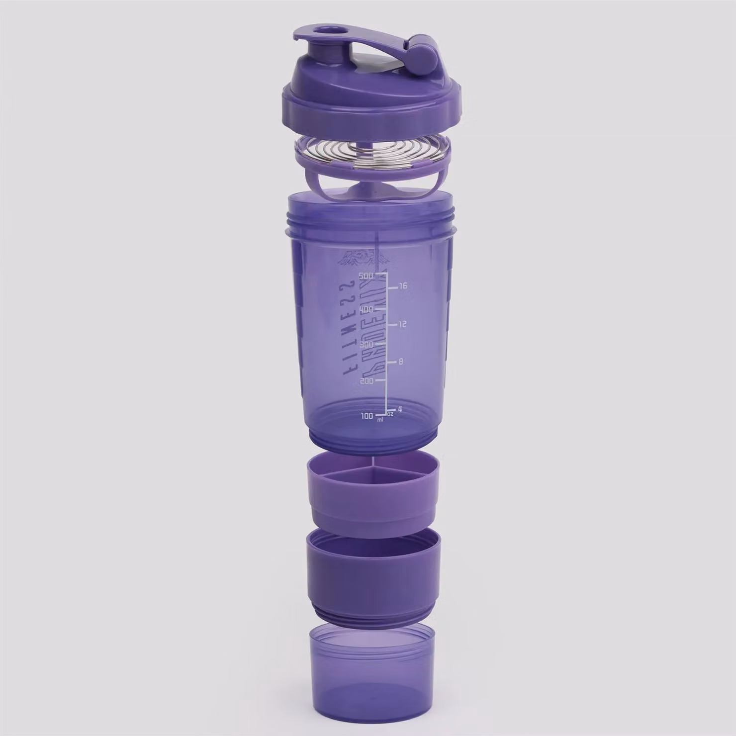 Phoenix Fitness 500 Protein Shaker Bottle in Purple, 700ml – 2
