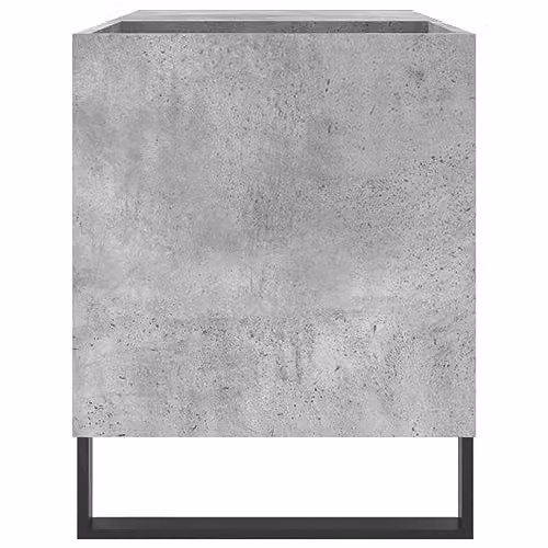 vidaXL Record Cabinet in Concrete Grey, W: 85 cm, D: 38 cm, H: 48 cm, Made of MDF – 4