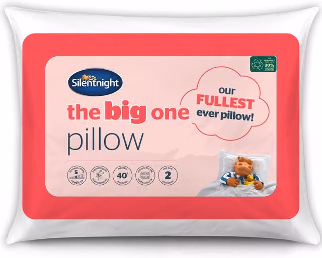 Silentnight The Big One Allergy Friendly Medium Pillow in White