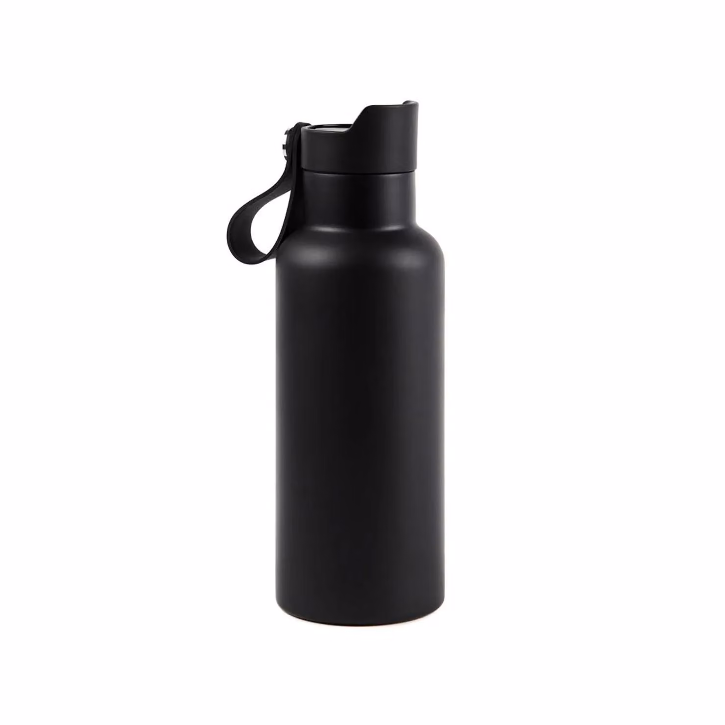 Vinga Balti Vacuum Insulated Stainless Steel Water Bottle with Flip Lid, Black, 500 ml – 2