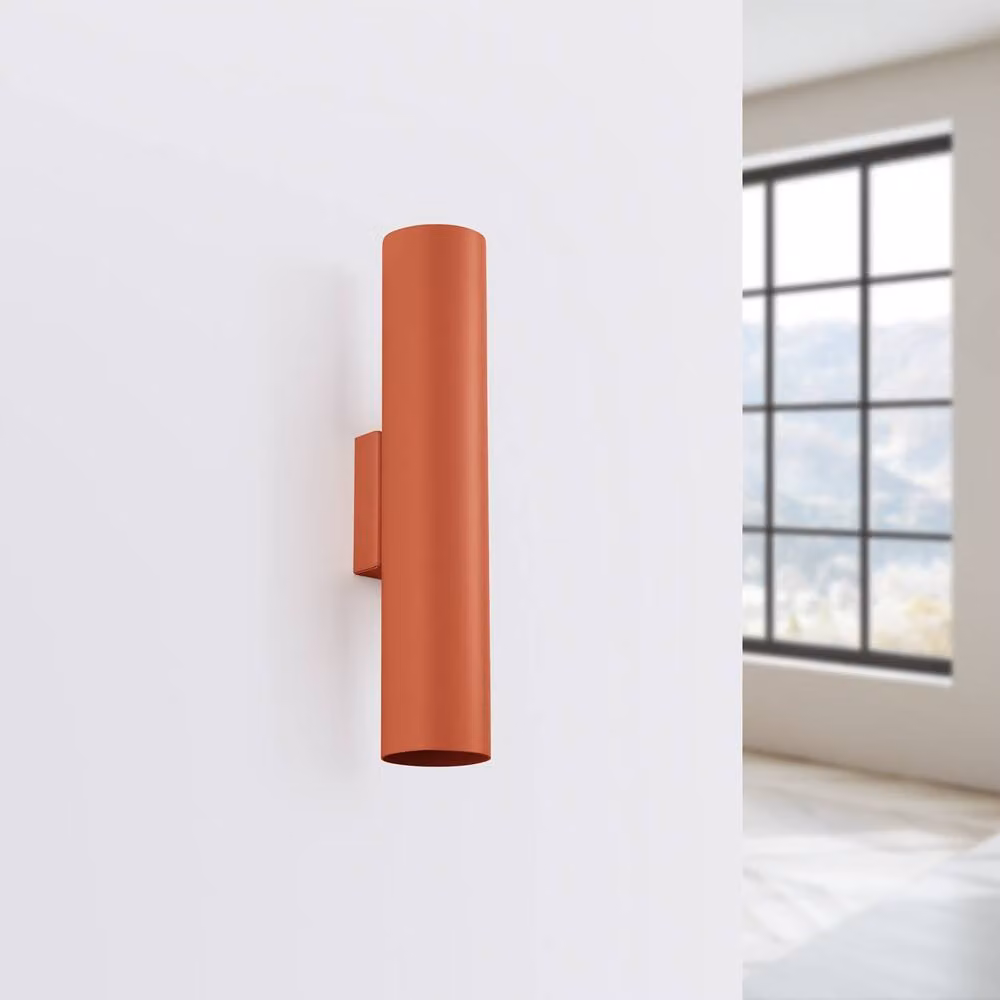 Sollux Lighting Modern Red Metal Wall Lamp, W/D/H: 30 x 6 x 8 cm – 2