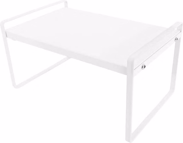 Kelvenix Expandable Metal Kitchen Shelf Organiser in White – 1
