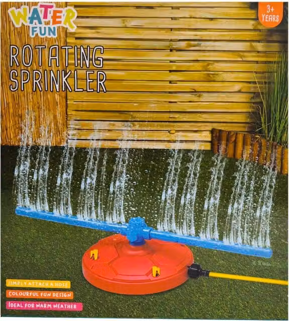 Water Fun Multicolour Rotating Circular Sprinkler Toy with Spray