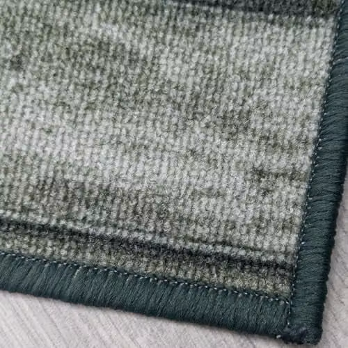 runrug Loop Pile Hallway Runner Rug in Green, W/D: 100 x 300 cm, Stain-Resistant and Hardwearing – 3