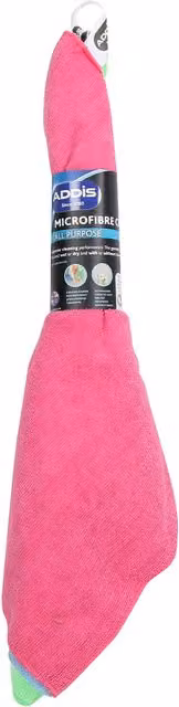 Addis Pink Microfibre All Purpose Cloths, Pack of 4