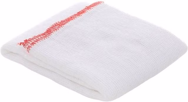 Rushmere Highly Absorbent Plain Dish Cloths in Red and White, 2 Pack