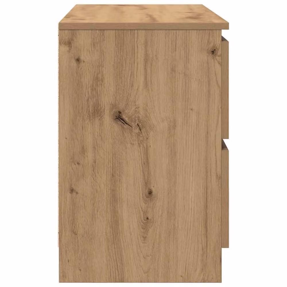 Berkfield Home Artisan Oak TV Cabinet in Brown, W/D/H: 80 x 35 x 54 cm – 3