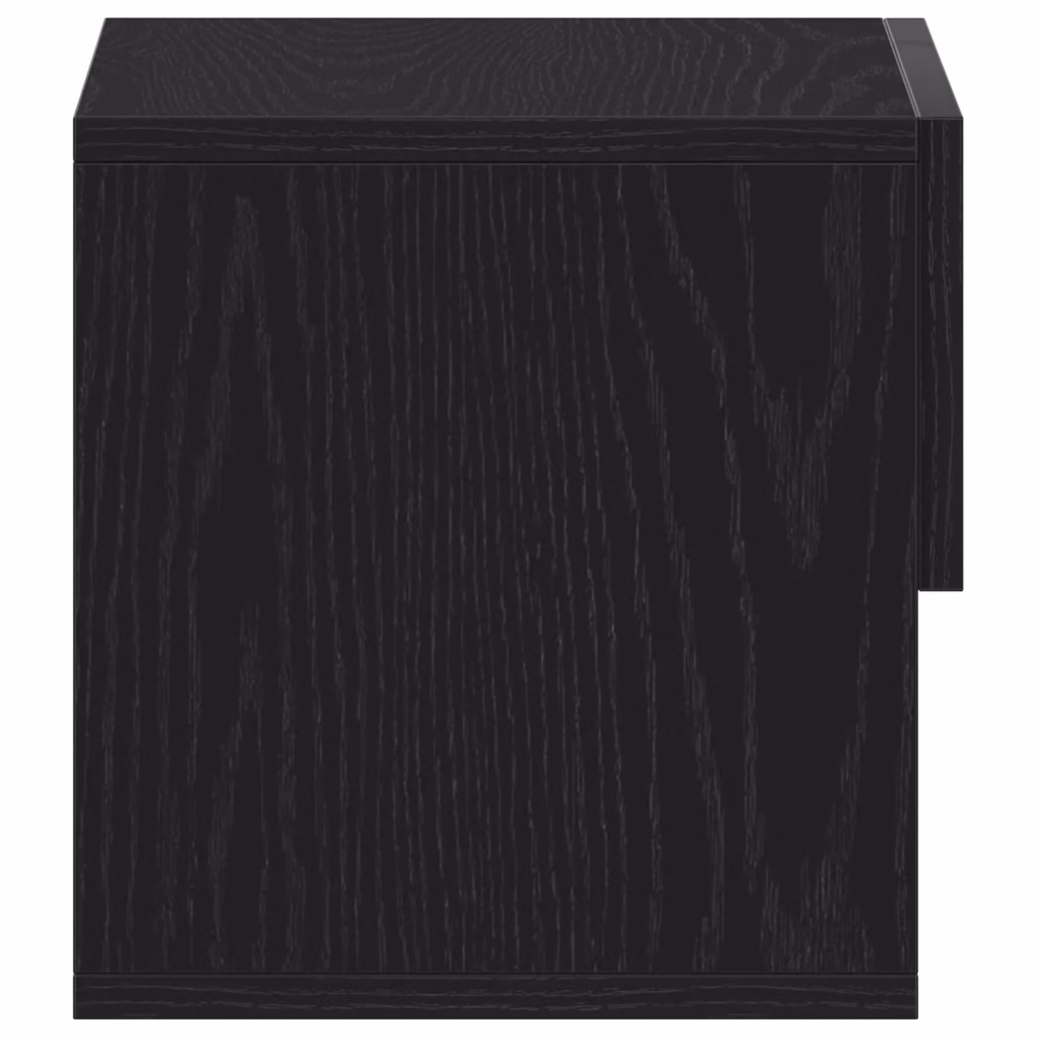 Berkfield Home Wall-Mounted Minimalist Nightstand in Black Oak Matt Finish – 3