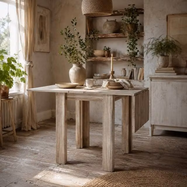Wyld Haus Sozilu Oak Effect Drop Leaf Dining Table, Seats 4, W/D/H: 120 x 70 x 75 cm