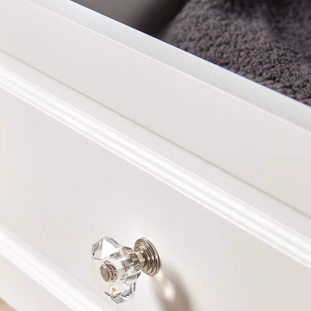 Home Source White Wooden 3 Drawer Chest Storage Organiser – 3