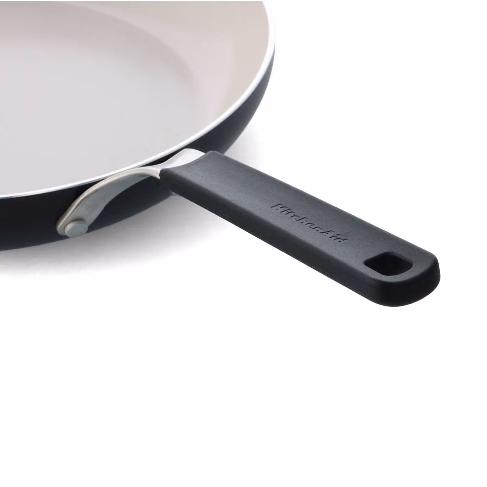 KitchenAid Black Ceramic Aluminium Frying Pan, 24 cm – 3