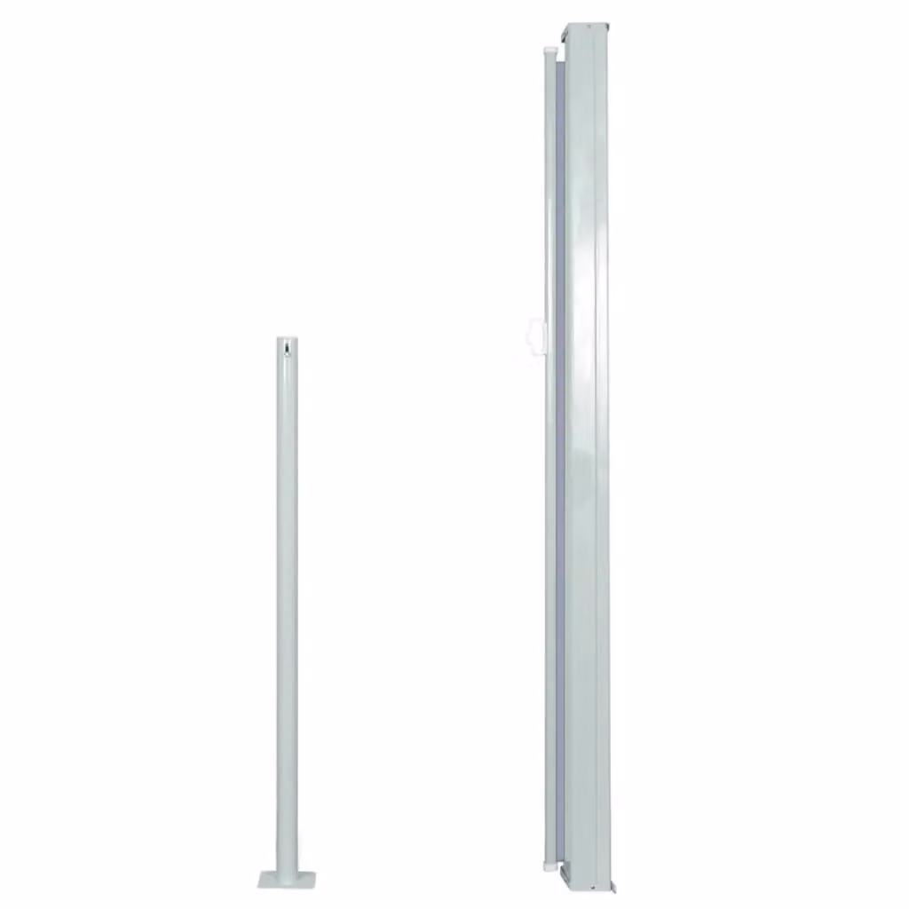 Berkfield Home Retractable Side Awning in Grey, W: 300 cm, D: 140 cm – 2