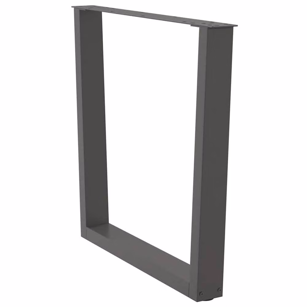 Berkfield Home Modern V-Shape Dining Table Legs, 2 Pieces, Anthracite Grey, H: 72-73.3 cm x W: 80 cm – 3