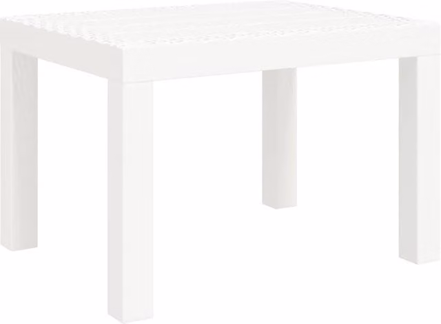 Berkfield Home White Garden Table, W: 59 cm, D: 47 cm, H: 40 cm – 1