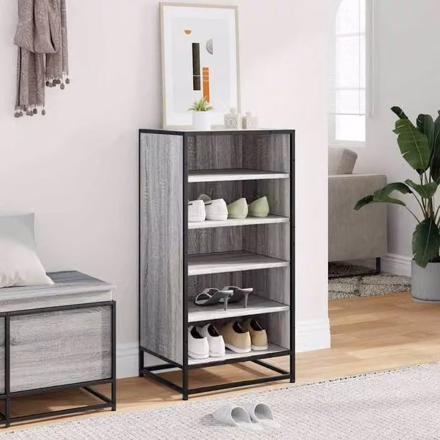 Berkfield Home Grey Sonoma Shoe Rack, W/D/H: 48 x 38 x 97.5 cm – 1
