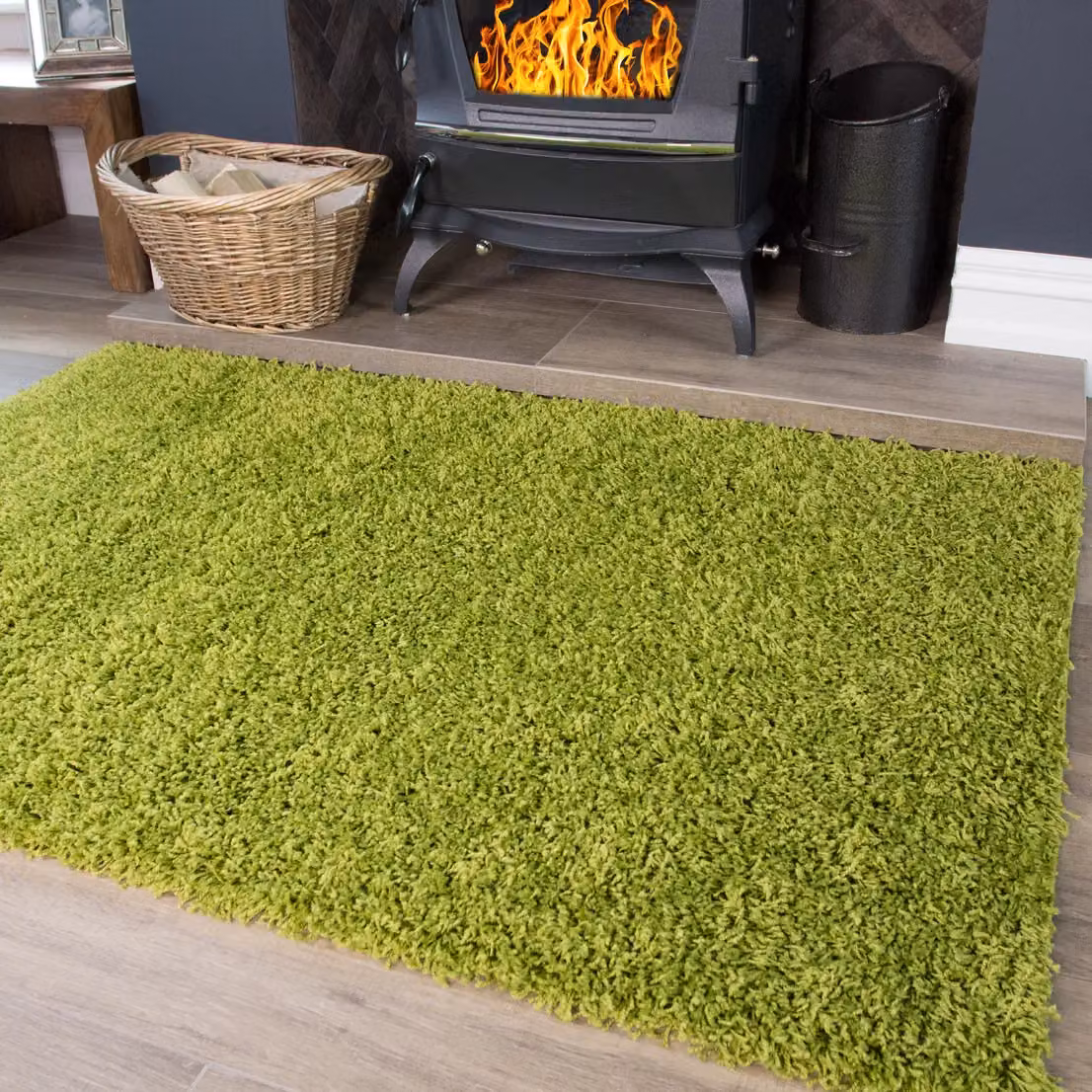 Kukoon Green Soft Plush Shaggy Area Rug Runner W/D/H: 60 x 230 cm – 2
