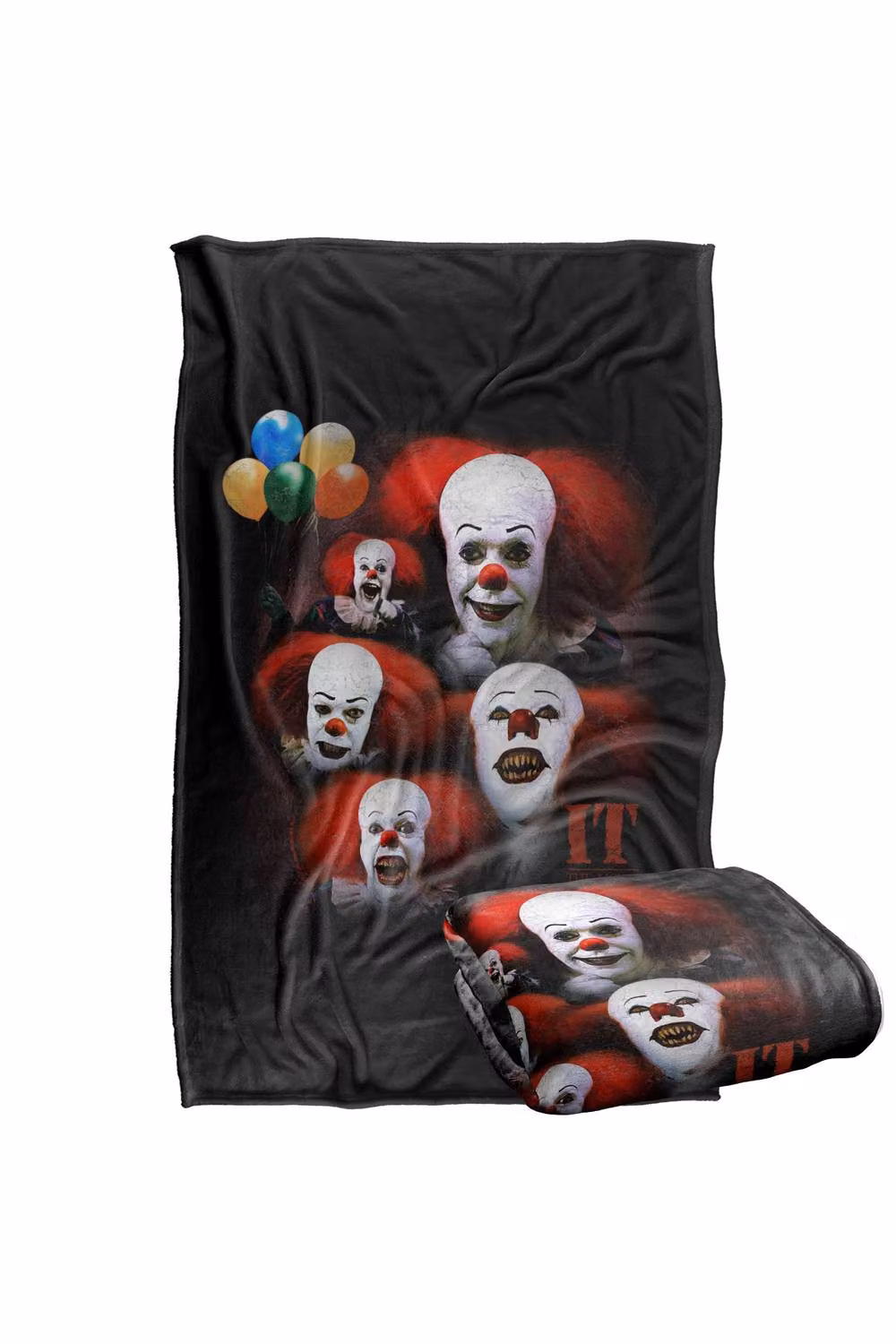 LOGOVISION It 1990 Many Faces of Pennywise Silky Touch Super Soft Fleece Throw Blanket, Multicolour, W: 127 cm, D: 152.4 cm – 7