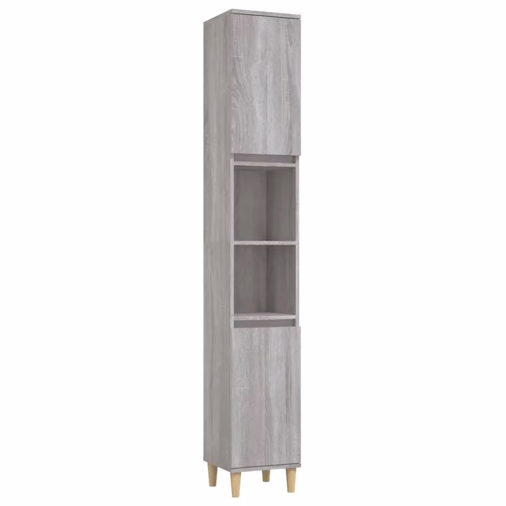 Berkfield Home Grey Sonoma Bathroom Cabinet, W/D/H: 30 x 30 x 190 cm – 2