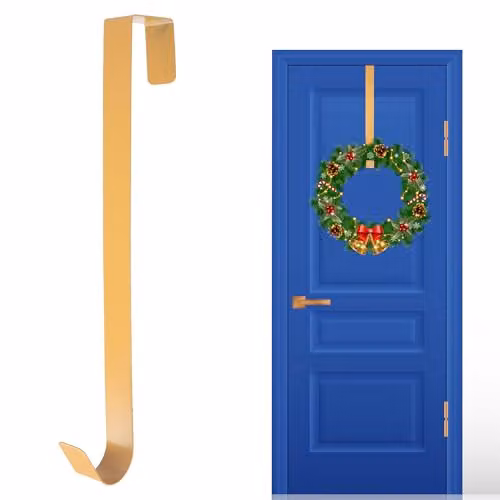 Shatchi Gold Metal Wreath Hanger, 38 cm – 1